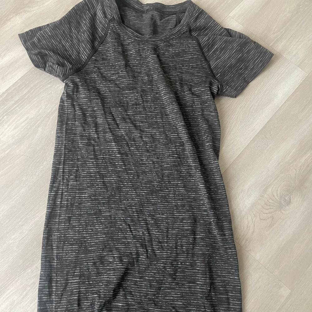 lululemon athletica Striped Short Sleeve Tee
